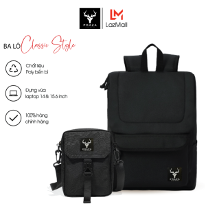 Bộ Balo Nam Nữ Trượt Nước Cao Cấp Và Túi Đeo Chéo Mini Tiện Dụng PRAZA - BL196DC127