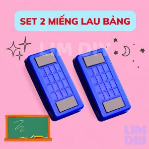 Dụng Cụ Lau Bảng Đen Trắng Có Nam Châm Tiện Dụng – Lau Sạch Nhanh Gọn Nhẹ LIM DIY
