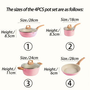 CAROTE Non Stick 7pcs Cookware Set Granite Healthy Kitchen Cooking Pots PFOA Free Non-Stick Coating Suitable All Stove