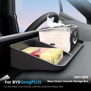 kkmf For BYD Song Plus EV 2023-2025 Car Storage Behind The Screen Car Dashboard Debris Sorting Tray Car Interior Accessories B8T9H