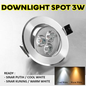 Lampu Downlight LED Spot Sorot 3W 3 Watt / 5W 5 Watt 3 Mata LED Harga promo Murah Bebas Ongkir