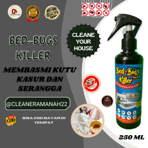 spray obat pembersih penghilang pembunuh bed bugs killer kutu tungau kasur paling ampuh original