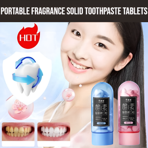 Portable Fragrance Solid Toothpaste Tablets Chewable Tablets Fresh Breath Solid Toothpaste Protects Gums Removes Bad Breath