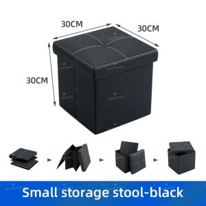 lronPoetry Ottoman Storage Box Rectangular Adult Sofa Storage Stool Multifunctional High Quality Sitting Storage Chair