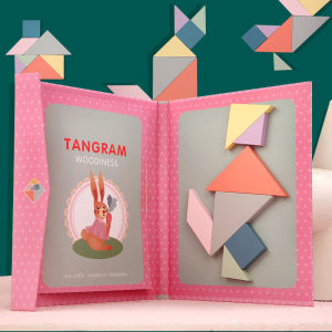 Tangram Puzzle Magnetic Montessori Toys Children Gift Kids Brain Teaser Early Educational