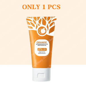 『BUY 1 TAKE 1』Orange Exfoliating Whitening Gel Facial Scrub For Face Body Blackhead Removal 50g Face Whitening Body Scrub /Glutathione Whitening Cream Face Cream Lazy Cream Bb Cream 30g