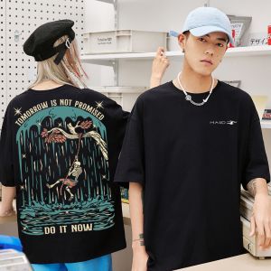 Korea Top Fashion Tops: Masid Geo Design & Trending Hustler T-Shirt\\n\\n Introduction to Korea Top Fashion Tops\\n\\nWelcome to our store, offering premium quality fashion tops inspired by Korean streetwear culture. Our products are designed to cater to both men and women, with a focus on oversized and loose fit styles that are perfect for casual wear. Our tops are made from premium cotton and come in Asian sizes, making them a comfortable and stylish choice for anyone looking to stay on trend.\\n\\n Features of Masid Geo Design & Inspired Streetwear T-Shirt\\n\\nOur top-of-the-line fashion tops feature silk screen graphic prints, front and back text graphics, and a straight hem design. These elements combine to create a unique look that is both eye-catching and stylish. Our collection includes a range of designs inspired by streetwear culture, including the trending hustler t-shirt, which has become a popular choice among fashion enthusiasts.\\n\\n Plus Size Summer Clothing: HD Printing & Local Clothing\\n\\nIn addition to our regular-sized tops, we also offer plus-size summer clothing options that feature HD printing technology for a high-quality look. Our local clothing line includes a variety of styles that are perfect for warm weather, including short-sleeved tees and loose-fitting tops. All items are available in limited quantities, with a maximum of 15 pieces per transaction. Plus, we offer free shipping and cash on delivery for orders over 500 pesos.\\n\\n Washing Guidelines for T-Shirts\\n\\nTo ensure the longevity and quality of our tops, we recommend washing them inside out with cold water using a gentle cycle. If ironing is necessary, do so inside-out on the lowest setting. We recommend tumble drying on low heat or hang-drying to prevent damage to the fabric. Avoid using bleach and do not dry clean our tops.\\n\\n Delivery Period & Order Process\\n\\nOrders placed within Metro Manila will be delivered within 1-3 days, while provincial deliveries may take 4-8 days. Before placing an order, please read the product description carefully and choose the correct variation if the item comes in different colors or prints. We accept returns and exchanges within 7 days of delivery, subject to certain conditions. All items are available unless marked as \\\"sold out\\\".\\n\\nIn conclusion, our Korea Top Fashion Tops collection offers a wide range of stylish and comfortable tops that are perfect for anyone looking to stay on trend. With our focus on premium quality materials and unique designs, we are confident that you will find something that suits your style and preferences. Shop now and enjoy free shipping and cash on delivery for orders over 500 pesos!\n}