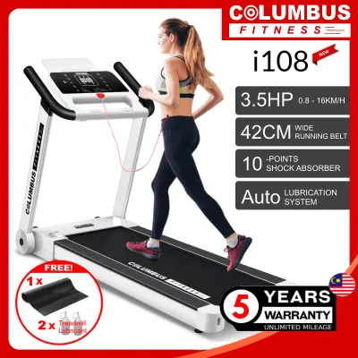 3.5HP Columbus Fitness i108 Advanced Design Home Fitness Treadmill