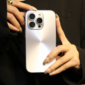 HOCE Luxury Laser Aurora Phone Cases For iPhone 15 14 13 12 11 Pro Max 14 15 Plus Case With Lens Film Colorful Hard PC Back Soft Bumper Cover