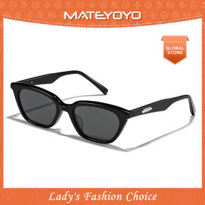 แว่นกันแดดทรงตาแมวแนวเรโทร GM สำหรับผู้หญิงแว่นกันแดดกรอบแคบแว่นกันแดดแฟชั่นฤดูร้อนปกป้อง UV400แว่นตาโพลาไรซ์แว่นตานิรภัยแว่นตากันแดดสำหรับผู้หญิง