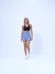 Lulu yoga Womens Sports Shorts Loose Anti-Exposure Quick-Drying Breathable Yoga Pants