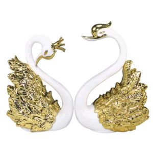 IMPORT PREMIUM QUALITY Pajangan Dashboard Mobil Motif Angsa Anti Slip Bulu Pajangan Swan