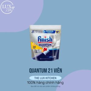 Viên rửa chén bát Finish Quantum túi 21 viên – Hàng nhập khẩu chính hãng 100%