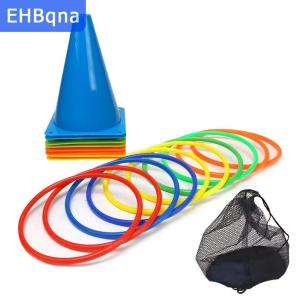 [COD] EHBqna SPORTS ชุดคอมโบเทศกาลเกมโยนของเล่นเกมสำหรับเด็กผู้ใหญ่ทำจากพลาสติกอ่อนนุ่มแหวนโคน