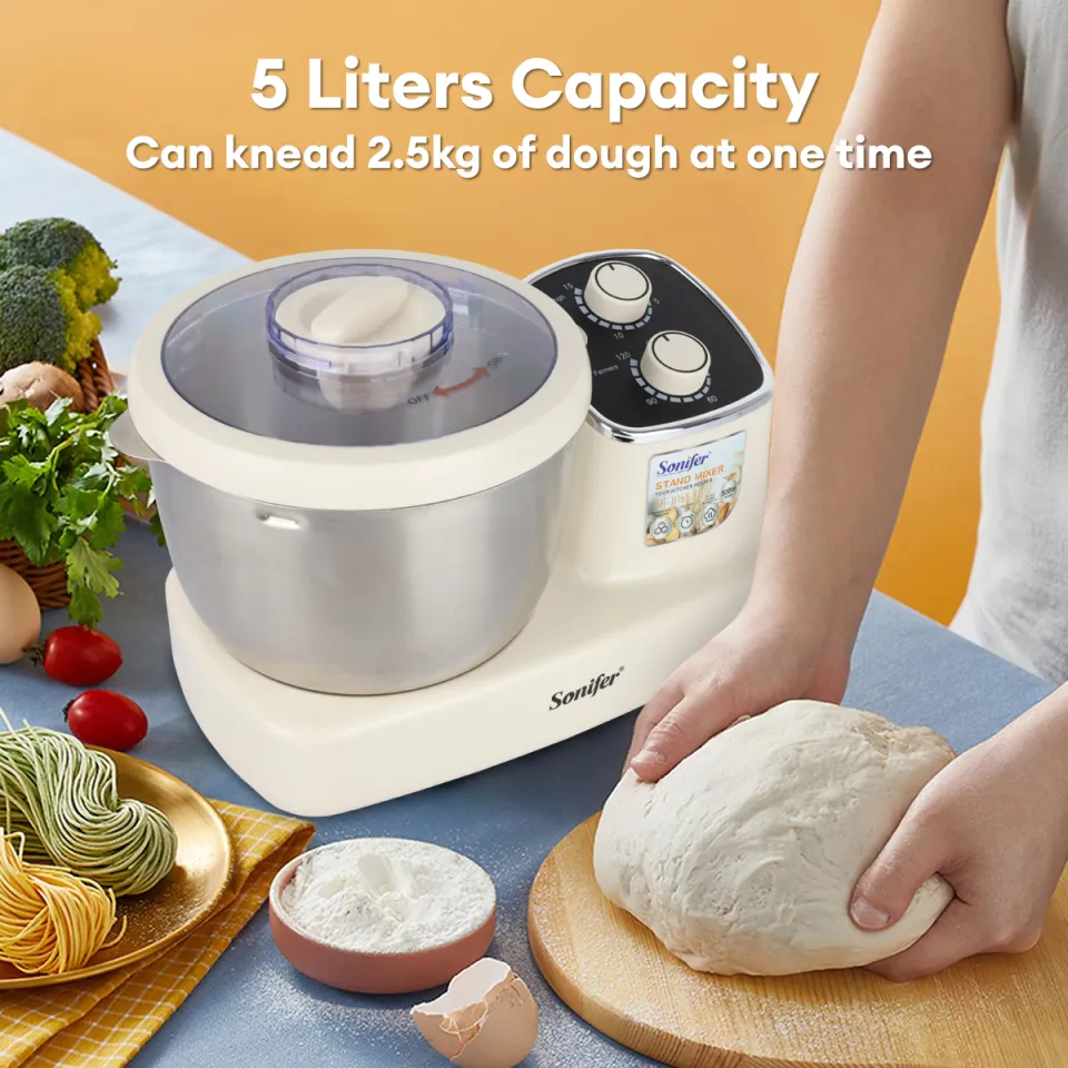 Sonifer Electric Dough Mixer 5L 500W Kneader Mixer Electric Mixer