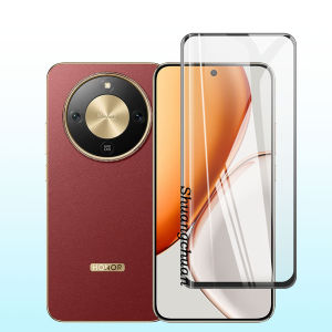 3IN1 For Honor X9D tempered glass film and painted cream phone case Honor X7D X6C X9D screen protector X6B X5B Acrylic cute flower beaded phone lanyard Wristband