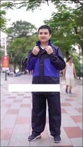 Bộ áo mưa 2 lớp Sơn Thủy- bộ quần áo đi mưa chống lạnh K4