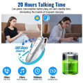 New Bee LC-B45 Bluetooth Earphones DSP+CVC8.0 Noise Reduction Bluetooth 5.0 Wireless Earphones 20hrs Talking Time Wireless Headset for Android Samsung S20 Huawei Xiaomi. 