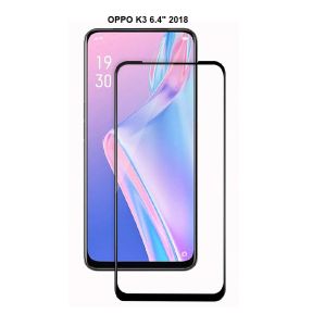 Tempered Glass 5D 9D 21D For OPPO K3 6.4 inch 2018 Full Cover Full Lem Anti Pelangi FREE KARDUS DAN BUBBLE