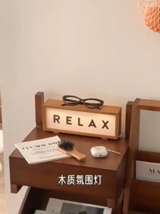 Quivlox 3D Acrylic Night Light LED Wooden Bedside Lamp Home Decor Table Ornament Warm Glow Gift Present Cenderamata
