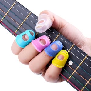 KAWES 5pcs  Guitar Thumb Picks Finger Cap Protect 5 Sizes Fingers for Ukulele Electric Guitar