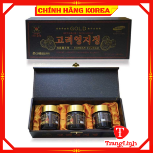 Cao linh chi hộp gỗ đen hàn quốc chính hãng hộp 3 lọ x 120gr - tranglinh