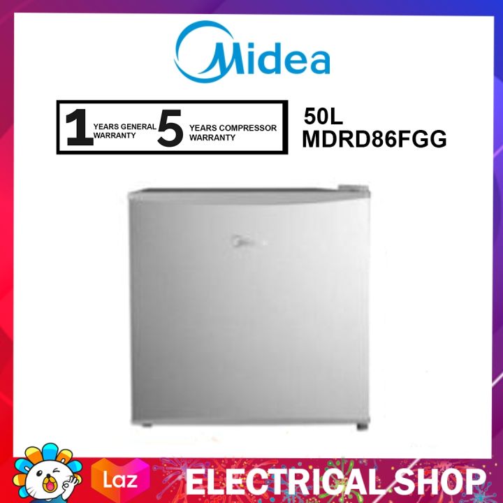 Midea 50L Mini Refrigerator MDRD86FGG Fridge Mini Bar Non Inverter