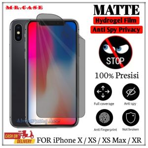 Anti Gores Hydrogel Privacy Matte iPhone X / XS / XS Max / XR Screen Protector