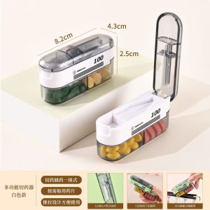 Portable Medicine Organizer Combination Dispenser Set Quarter