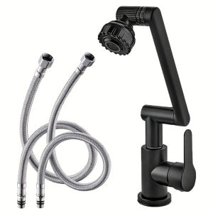 1080° Swivel Faucet Robotic Arm Faucet 360 Degree Rotation Mechanical Arm Kitchen Faucet Kitchen Faucet for 2 Modes Water Tap