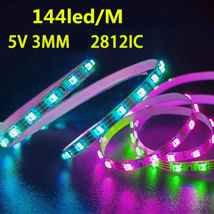 3mm Narrow Width PCB WS2812B Pixel LED Strip Light SK6812 Individually ...