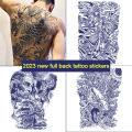 【Lasts to 15 Days】34*48cm Big Size Full Back Tattoo Stickers 3D Magic Tattoo (Temporary Tattoo) High-end Tattoo Sticker waterproof long lasting fake tattoo. 