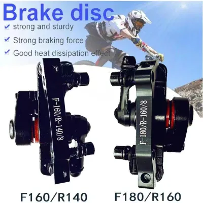 Caliper rear and front OSL Aluminum Alloy Mountain Bicycle Mechanical Front+Rear Disc Brake Caliper Kit