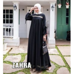 Abaya Hitam Turkey Gamis Dress Arab Saudi Turki India Dubai Zahra