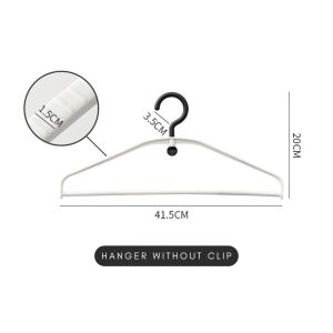 Locaupin 5PCS Set Non Slip Dual Clothes Hanger Organizers Holder Cabinet Metal Clip Hanger Laundry Organizer