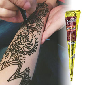 🔥Local delivery+Ready stock🔥 1 Pcs Tattoo Painting Cream Henna Tattoo Cream Natural Herbal Temporary Waterproof Tattoo Black Body Painting Ink