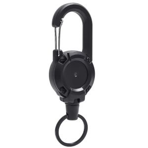 COD Easy Pull Wire Rope Buckle Key Ring Lost Belt Buckle Outdoor Backpack Retractable Rope Carabiner