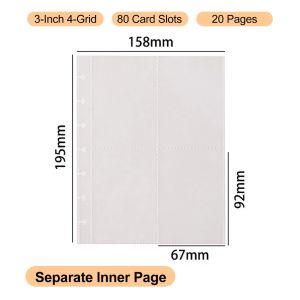 Mushroom‑Button Photocard Binder Album A4 4‑Grid & 9‑Grid with Sleeves for 3‑Inch K‑pop Photocard Lomo Card Postcard