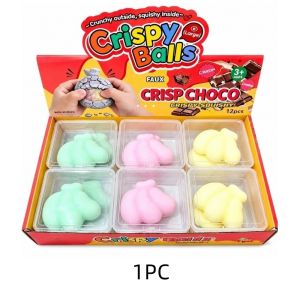GORGE Da sáp Đồ chơi bóp giòn Làm thủ công Âm thanh giòn tan Đồ chơi cảm giác Kẹo cầu vồng Đồ chơi giảm căng thẳng Quà tặng