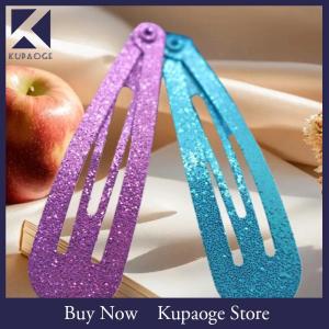 [Kupaoge] 6 12ชิ้นเครื่องประดับผมเด็กผู้หญิงกิ๊บติดผมสีสันสดใสพิมพ์ลายหยดน้ำคลิป BB คลิปหนีบผมการ์ตูนโลหะสำหรับเด็ก