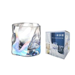 Cốc thủy tinh decor uống nước sáng tạo cốc xoắn ly thuỷ tinh uống whisky cao cấp-ESTLA
