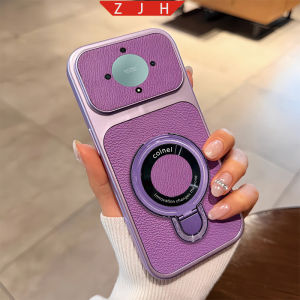 Suitable For Honor X9A X9B X9C X9 Leather Phone Case Folding Bracket Shockproof Casing With U Magnetic Suction