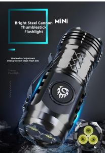 German Mini Flash Super Power Flashlight Tactical Led Portable Rechargeable Waterproof Torch Light Household Outdoor Camping