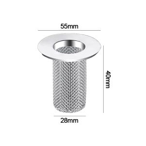 ที่กรองอ่างเหล็กสแตนเลสตัวกรองตาข่ายตะแกรงดักกลิ่นในห้องน้ำที่ดักจับผมกันอุดตันอ่างล้างจานตาข่ายกรองกันรั่ว