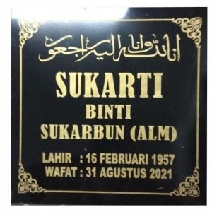 NISAN MAKAM dan PHOTO Lempengan nisan Uk 40x40cm