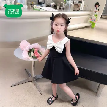 Baby girl black and white dress best sale