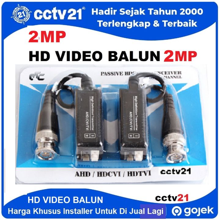 HD Video Balun 2MP Kompatibel AHD-CVI-TVI-Analog Haga Khusus