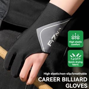 BANZU Left Hand Billiards Gloves Breathable Quick Drying Snooker Cue Glove Lightweight Sweat Proof Three-finger Gloves Men and Women