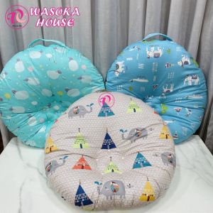 Gối chống trào ngược cho bé sơ sinh vải Cotton Satin Hàn Quốc siêu đẹp mềm mát thoáng khí họa tiết đáng yêu