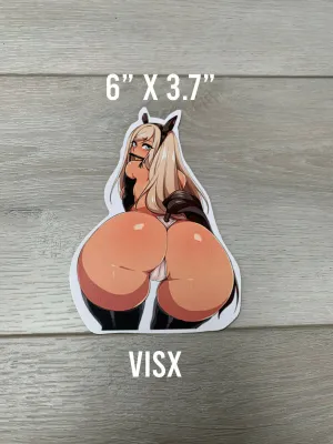 2pcs (สองชิ้น) สติ๊กเกอร์ไดคัท ⭐️ Hentai manga Waifu #69 Japan Anime Sexy Caldo Anime Bambina Oppai Vinile Vinyl Sticker Tools Pin Up Classic cartoon Funny Decal JDM Laptop Car bumper Truck Door Window Shop สติ๊กเกอร์ การโฆษณา Birthday Gift Idea Car